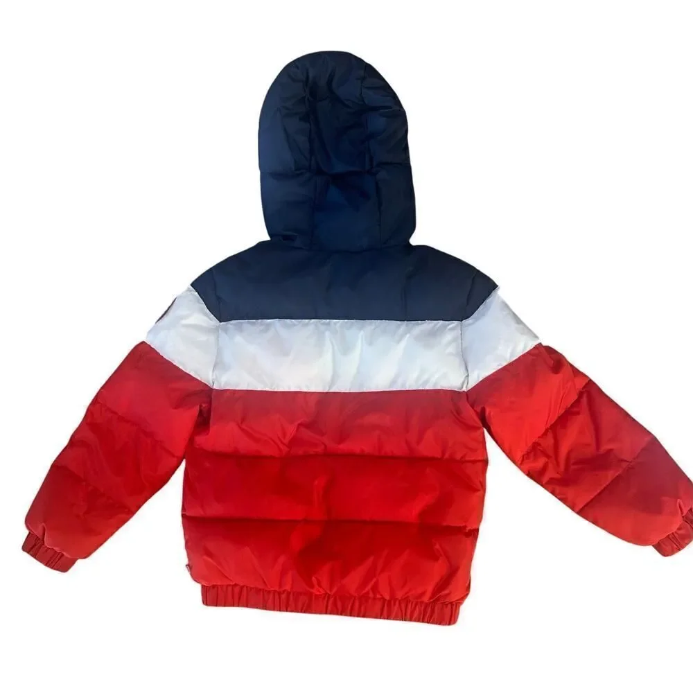 VINTAGE Levi’s Y2K Full Zip Hooded Puffer Jacket Youth Boy Small Stranger Things